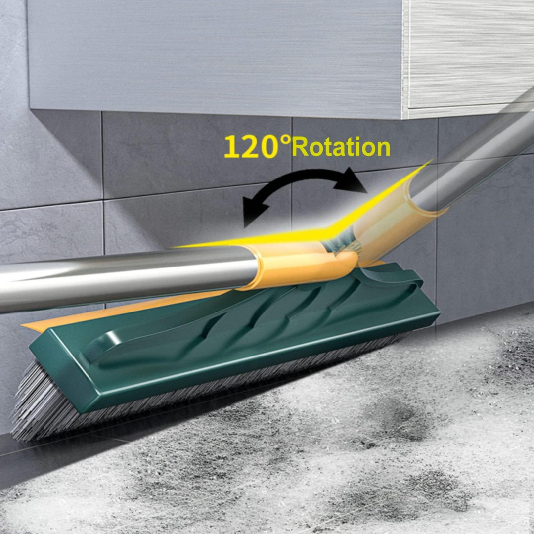 2-in-1 Floor Scrub & Wipe Brush