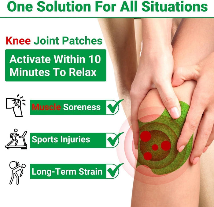 Herbal Knee Pain Relief Patches - 100% Results, Money Back Guarantee